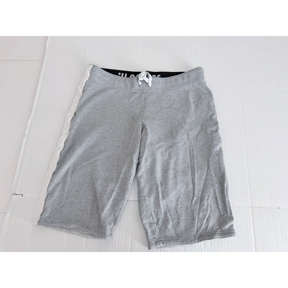 Nike Boys Gray Athletic Cargo Shorts White Stripe Size Large 12-14